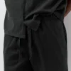 Pantalones joggers de mezcla de lino