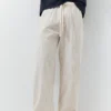 Pantalones joggers de mezcla de lino Pantalones joggers de mezcla de lino