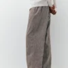 Pantalones joggers de mezcla de lino
