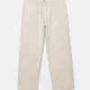 Pantalones joggers de mezcla de lino