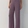 Pantalones rectos de crepé Pantalones rectos de crepé