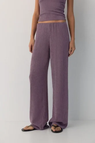 Pantalones rectos de crepé Pantalones rectos de crepé