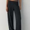 Pantalones rectos de crepé Pantalones rectos de crepé