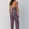 Pantalones rectos de crepé Pantalones rectos de crepé