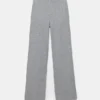 Pantalones rectos de tacto suave Pantalones rectos de tacto suave