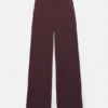 Pantalones rectos de tacto suave Pantalones rectos de tacto suave