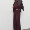 Pantalones rectos de tacto suave Pantalones rectos de tacto suave
