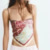 Pañuelo bandana floral Pañuelo bandana floral
