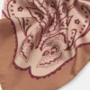 Pañuelo de satén con estampado floral Pañuelo de satén con estampado floral