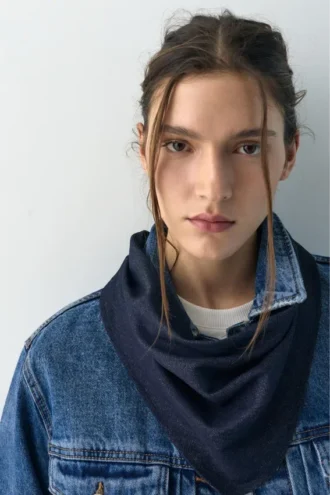 Pañuelo tipo bandana de denim Pañuelo tipo bandana de denim