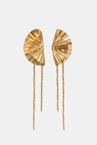 Pendientes de cadena con forma de flor