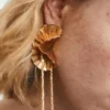 Pendientes de cadena con forma de flor Pendientes de cadena con forma de flor