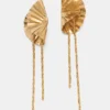 Pendientes de cadena con forma de flor Pendientes de cadena con forma de flor
