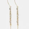 Pendientes tipo ear cuff con flecos Pendientes tipo ear cuff con flecos