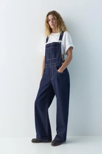Peto largo de denim