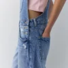 Peto largo de denim Peto largo de denim