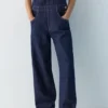 Peto largo de denim Peto largo de denim