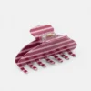 Pinza para el pelo a rayas
