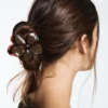 Pinza para el pelo con forma de flor