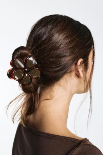 Pinza para el pelo con forma de flor