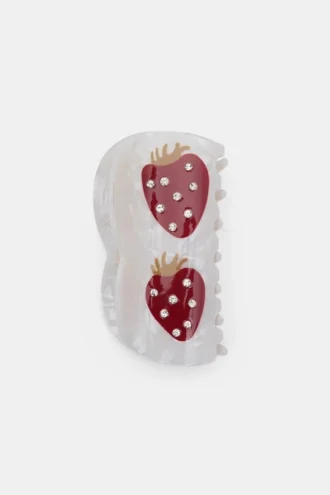 Pinza para el pelo con forma de fresa Pinza para el pelo con forma de fresa