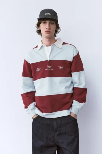 Polos de manga larga a rayas Polos de manga larga a rayas