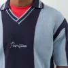 Polos de punto a rayas bordados Polos de punto a rayas bordados