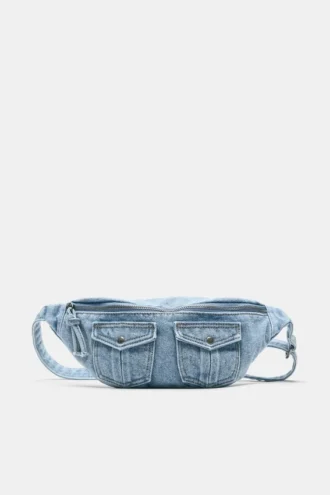 Riñonera con bolsillo de estilo vaquero