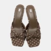 Sandalias de tacón alto con lunares