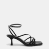 Sandalias de tacón con tiras