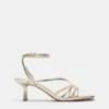 Sandalias de tacón con tiras