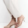 Sandalias de tacón con tiras