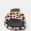 Sandalias de tacón de piel con estampado de leopardo