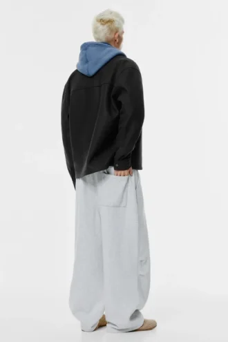 Sobrecamisa de lana con bolsillos