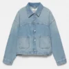 Sobrecamiseta de denim de corte holgado Sobrecamiseta de denim de corte holgado
