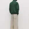 Sudadera básica con cremallera de un cuarto