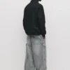 Sudadera básica con cremallera de un cuarto
