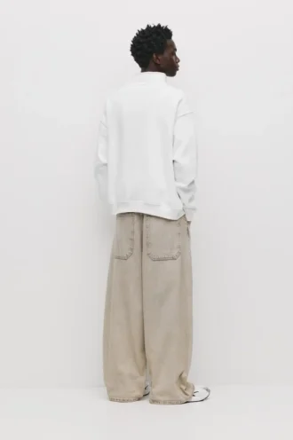 Sudadera básica con cremallera de un cuarto