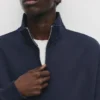 Sudadera básica con cremallera de un cuarto