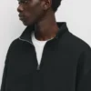 Sudadera básica con cremallera de un cuarto