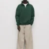 Sudadera básica con cremallera de un cuarto