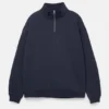 Sudadera básica con cremallera de un cuarto
