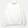 Sudadera básica con cremallera de un cuarto
