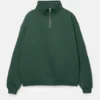 Sudadera básica con cremallera de un cuarto