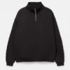 Sudadera básica con cremallera de un cuarto
