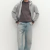 Sudadera básica con cremallera y capucha