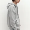 Sudadera básica con cremallera y capucha