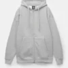 Sudadera básica con cremallera y capucha