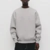 Sudadera básica de cuello redondo