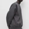 Sudadera básica de cuello redondo